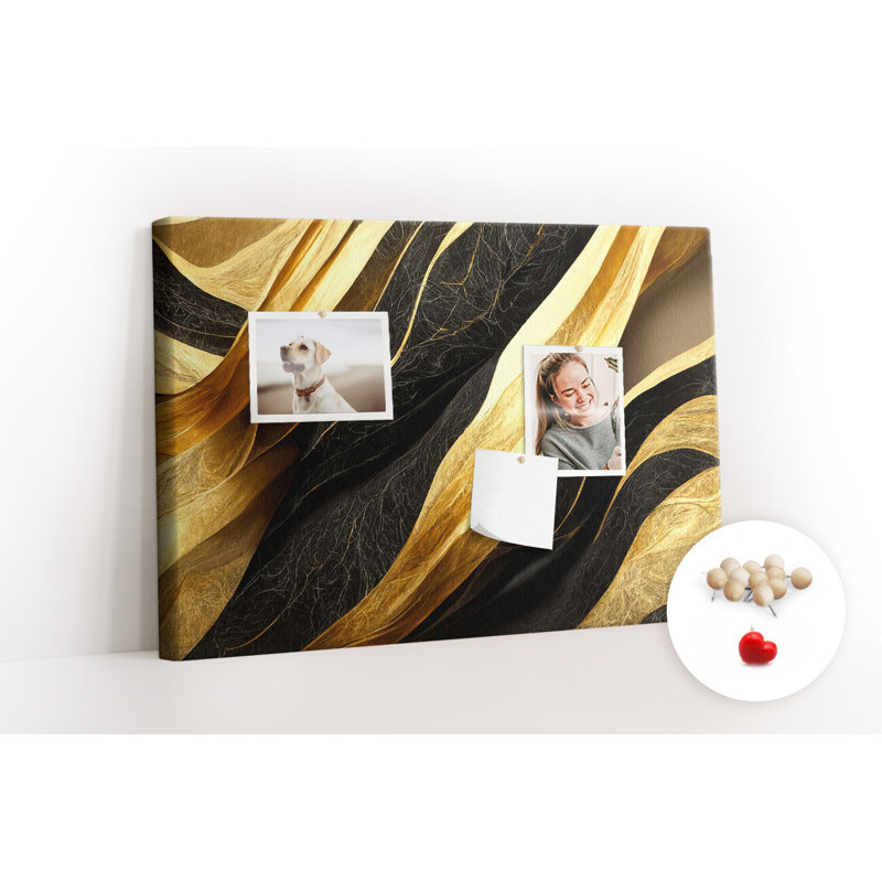 Wall Mounted cork board with print decorative wall message pin boards home office bulletin board ideas Elegant abstract