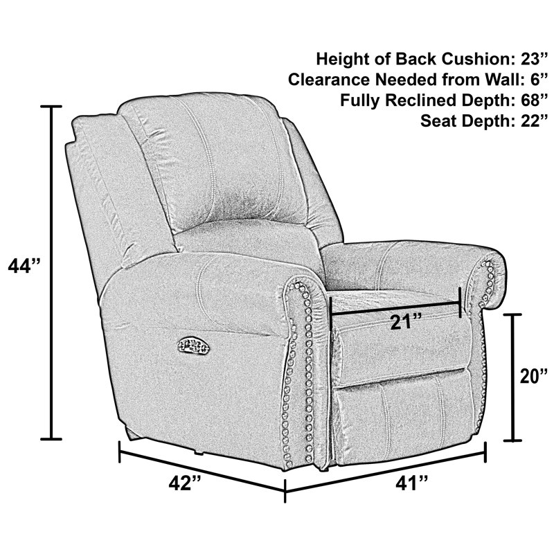 Fauteuil inclinable standard Hulme, Puissance, Aucun mouvement, Appui-tête réglable