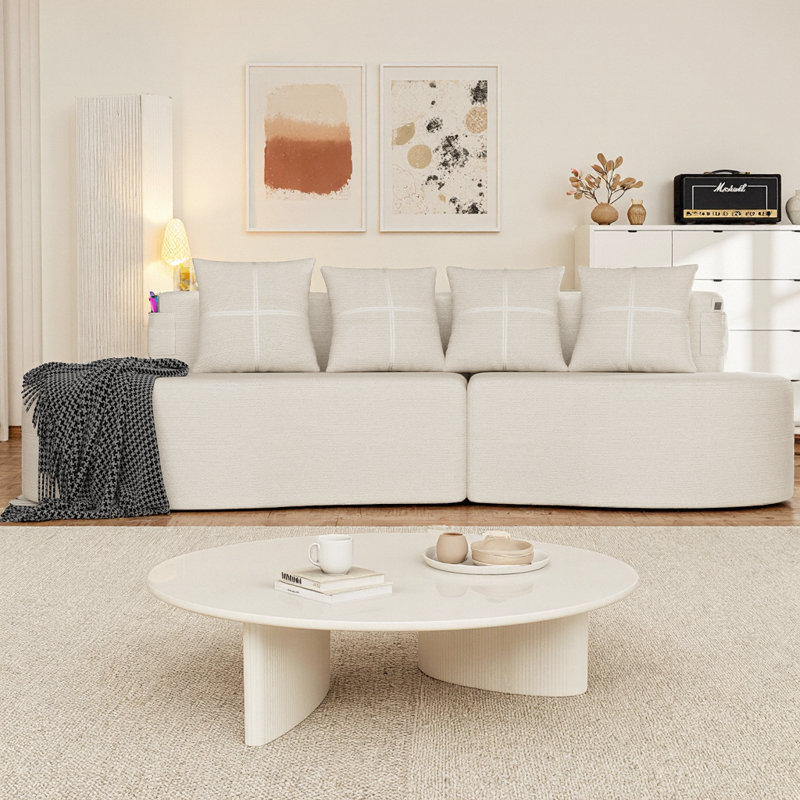 Canapé modulaire incurvé Modern Modern, Beige