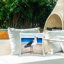Coussin d'extérieur imprimé Ocean Shore Seagull par Elizabeth Tyndall