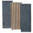 Bleu marine / brun clair