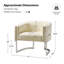 Fauteuil demi-tonneau en fausse fourrure Glam 31 po Rosetta-1947072598