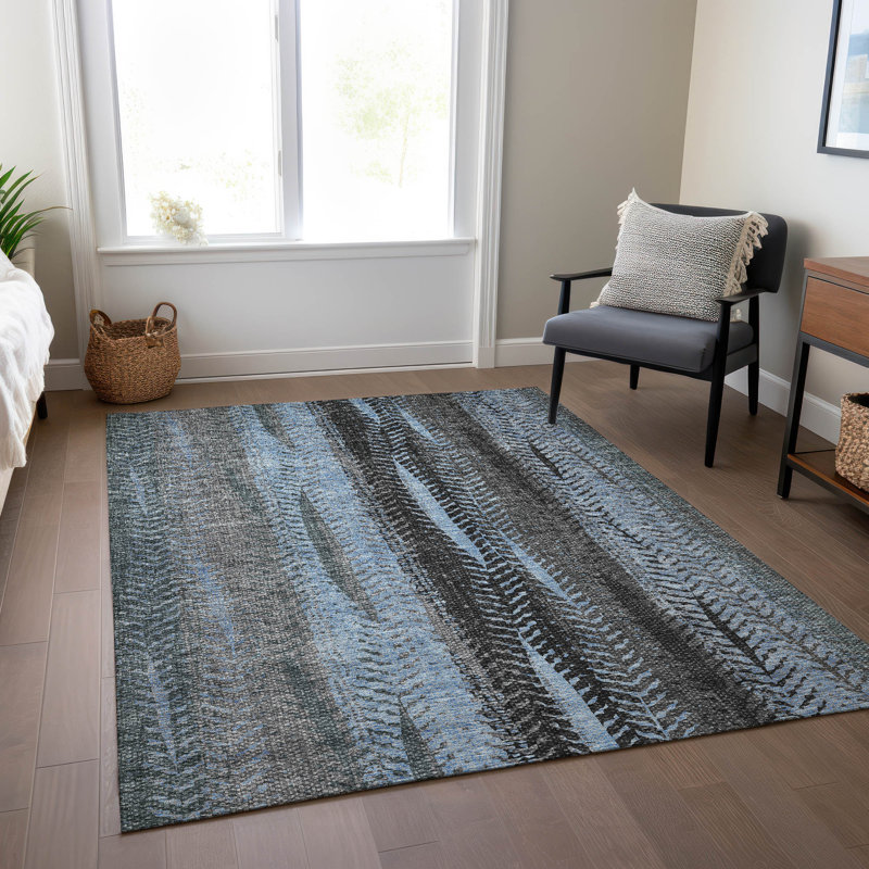 Alta Washable Abstract Indoor / Outdoor Rug, Rectangle 5' x 7'6"
