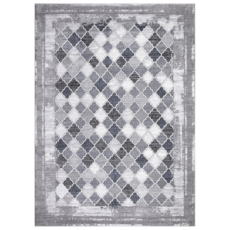Gris Siena géométrique gris non patiné, Rectangle 5 pi 3 po x 7 pi 3 po