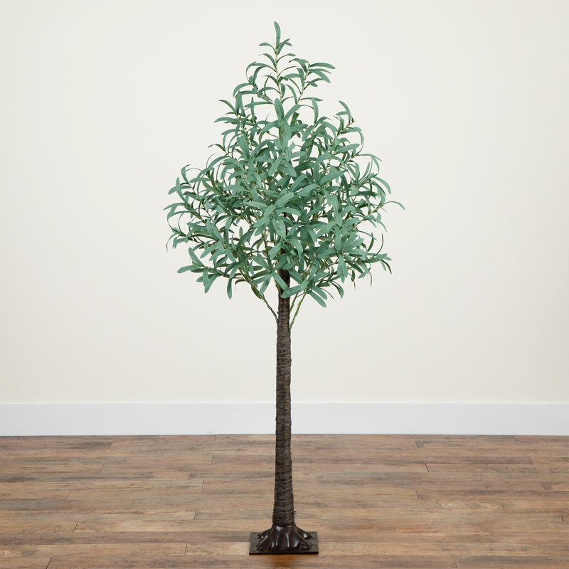 5ft. Lighted Artificial Olive Tree with 300 Warm White LED Lights