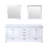 Dukes 80 in. W x 22 in. D White Double Bath Vanity, and 30 in. Mirrors-66637726-112872590