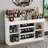 Wine Coffee Bar Cabinet With LED Lights
