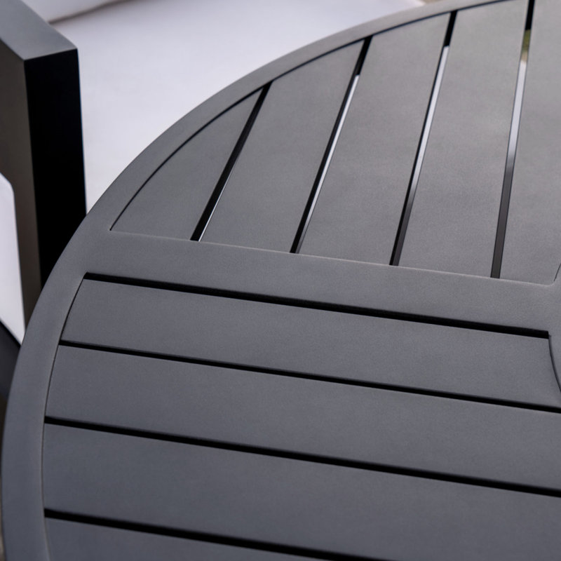 Everlee Aluminum Round Fire Pit Table