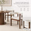 Ensemble de 2 fauteuils de salle à manger rembourrés avec dossier découpé inspiré du tonneau, assise confortable généreusement rembourrée, structure robuste et durable