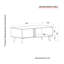4 Beine Coffee Table with Storage