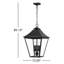 Galena 4 - Light LED Outdoor Pendant