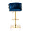 Heidel Swivel Upholstered Adjustable Height Counter Stool with Metal Frame-421260033