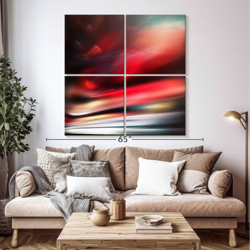 Red, 50" H x 50" W