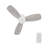 44"  3 - Blade DC Motor Ceiling Fan Remote Control, without Light-87128630