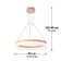 1 - Light LED Sphere Pendant