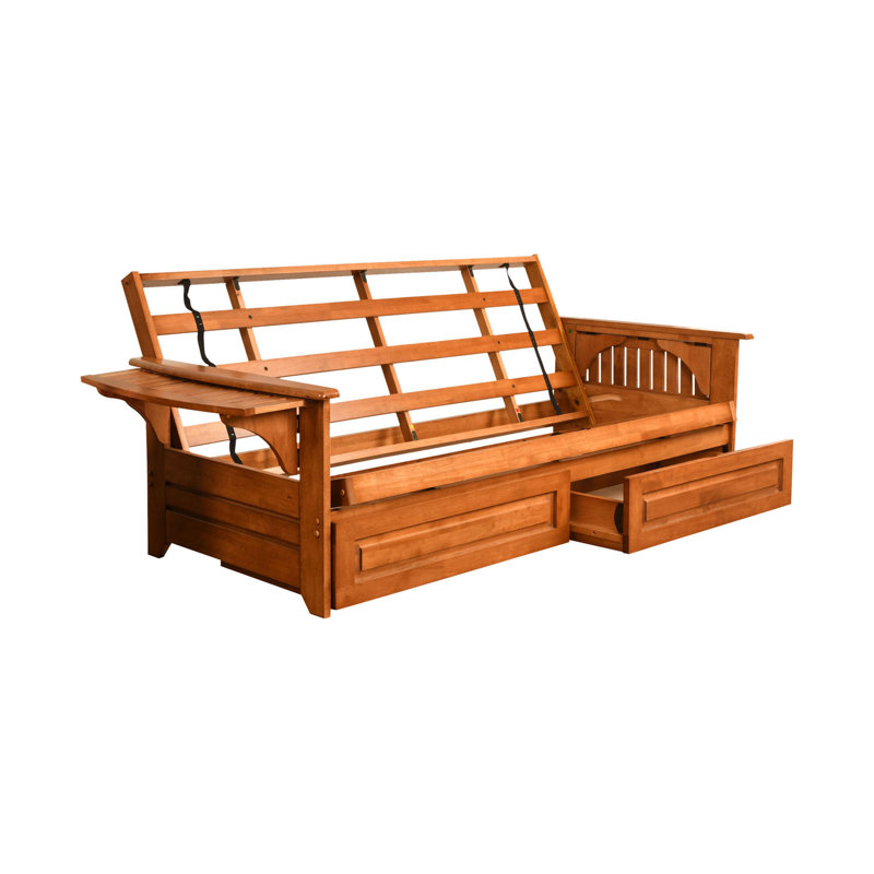 Johnte Full-size Futon Frame Includes Storage Drawers, Mattress Not Included   , Barbados