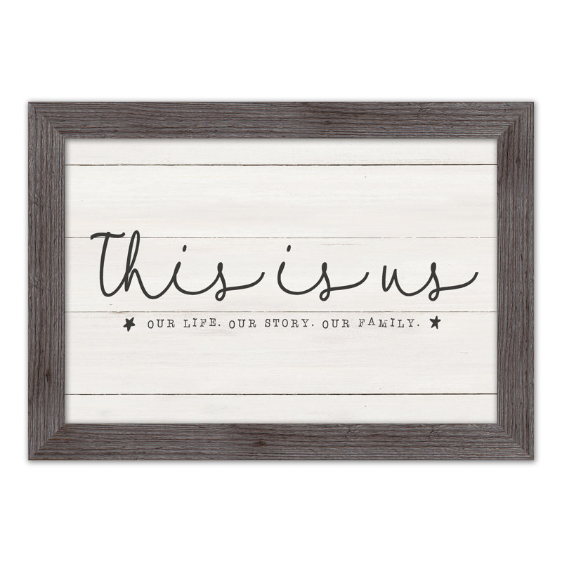 " This Is Us ", 16" H x 24" W x 0.75" D