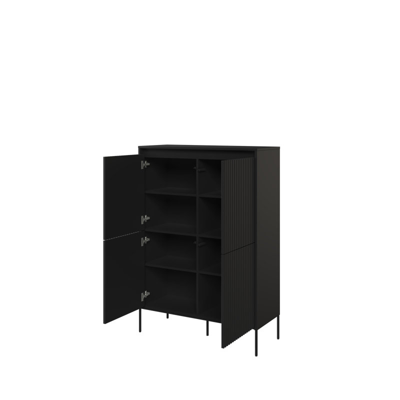 Alsha 98cm Sideboard, Black Matt