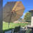 11' Cantilever Umbrella with Lights and Base in Ground-96664855