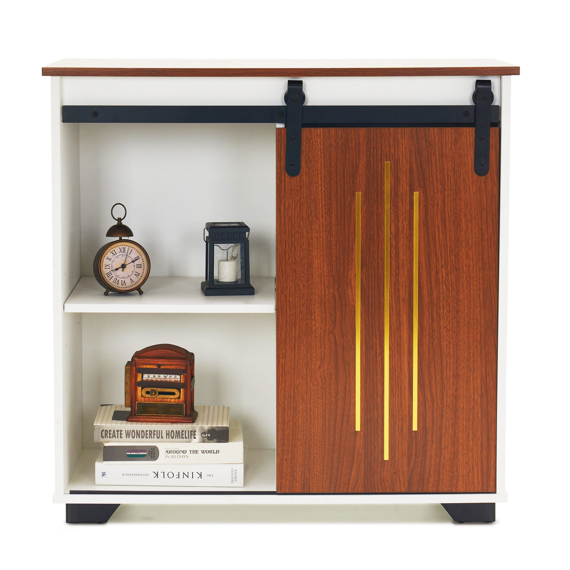 Gracie Oaks Yila 32.2'' Bar Corner Bar with Wine