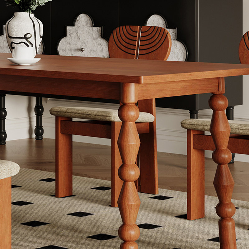 Table de salle à manger Vintage, H 29,52 po x L 62,99 po x l 31,49 po