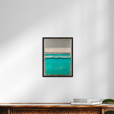 Martha Stewart Perry Street, art mural moderne abstrait III, 13,5 po x 17,5 po, décor de salon et de chambre à coucher, encadré