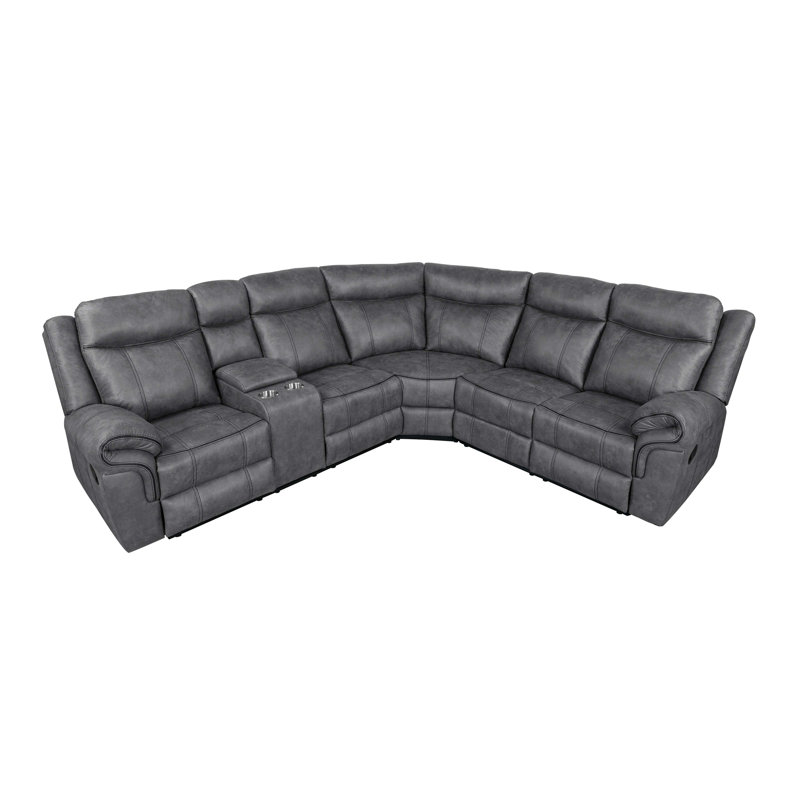Fauteuil inclinable manuel avec porte-gobelet Ibison, Gris