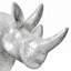 Rhinocéros Statue avec miroir diamant Exterio