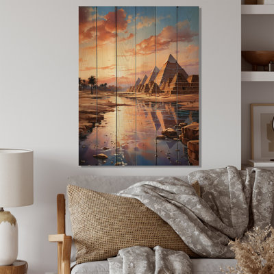 Lietz Egypt Pyramid Ancient Wonders III On Wood Print -  Union Rustic, 58F4B38ED8BB4ED5ADC43F091F772683