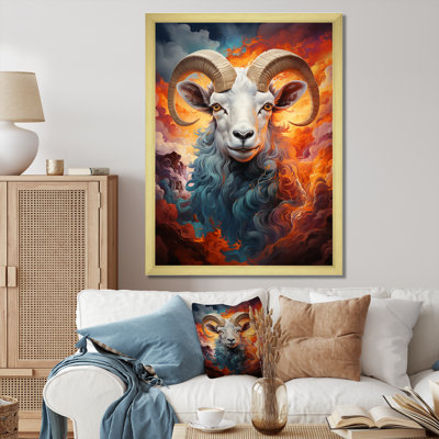 Bleu sarcelle, sarcelle, mouton, laine, symphonie - animaux, art mural, salon
