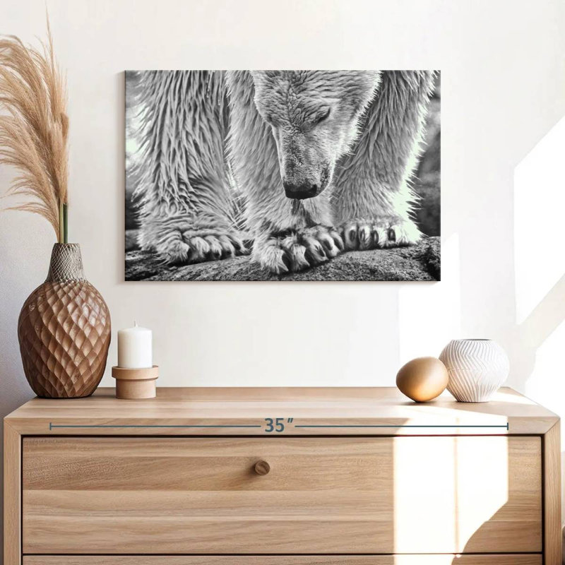 Brampt Wet Polar Bear, 16" H x 24" W