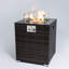 Table de feu extérieure de 71 cm (28 po) - Flamme réglable, colonne de foyer de coin pour jardin, caractéristiques