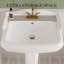 Belfry Bathroom 58mm L x 45mm W Stainless Steel Ceramic Square Sink