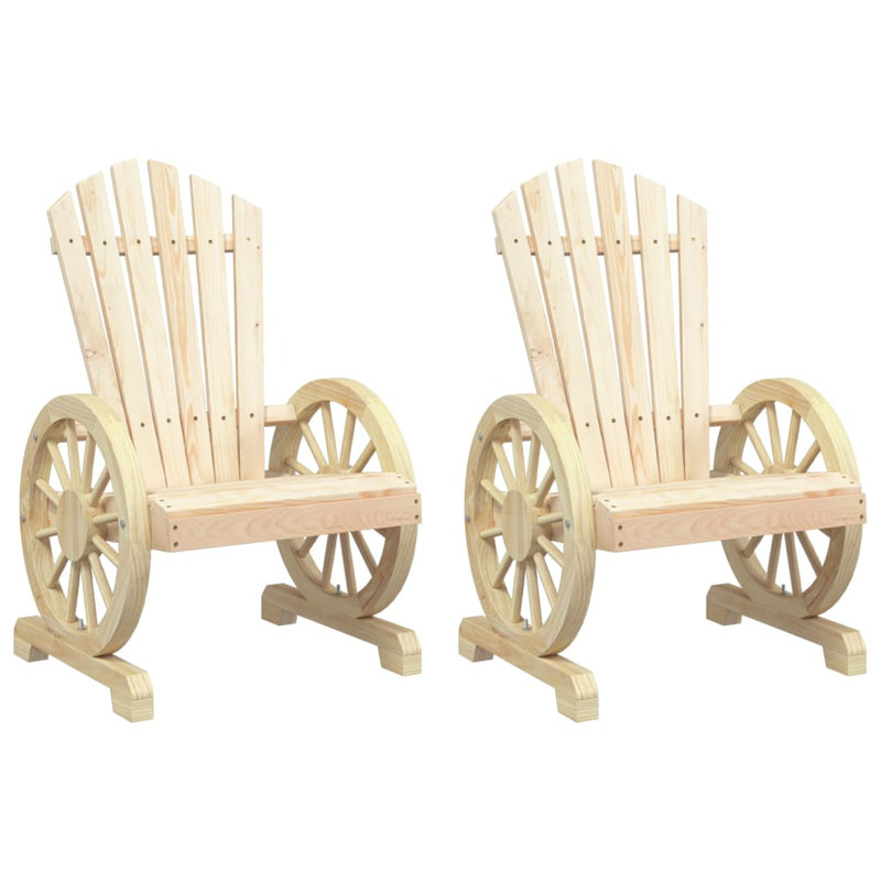 Chaise Adirondack en bois massif, Beige