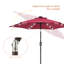 Parasol de marché éclairé 90 po Scheibe-203536000