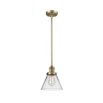 Luminaire suspendu conique à 1 lumière Milardo