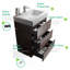 Meuble-lavabo autoportant de 24 po en noyer avec lavabo, grand meuble-lavabo autoportant pour salle de bain moderne, lavabo une pièce blanc sans drain ni robinet, pré-assemblé-1487382688-1487382701