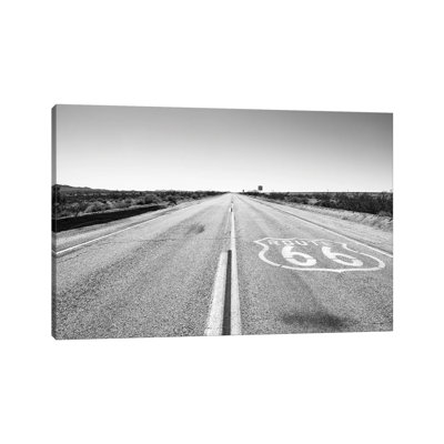 Black Arizona Series - Amazing Route 66 - Wrapped Canvas Print