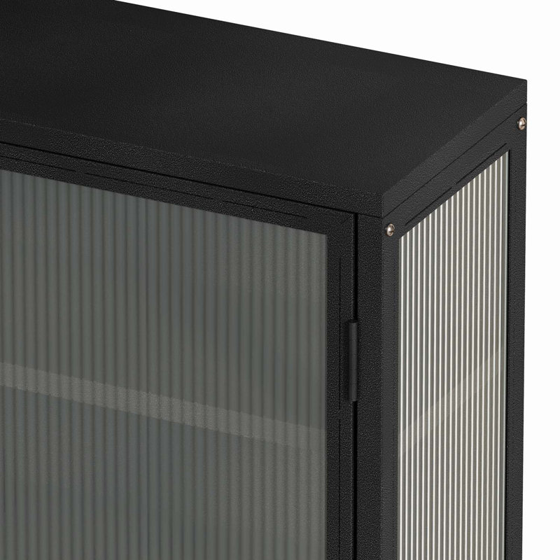 Borrello Metal Bathroom Cabinet, 23.62" H x 27.56" W x 9.06" D Duplicate, Black