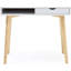 Bureau avec finition blanche et bois