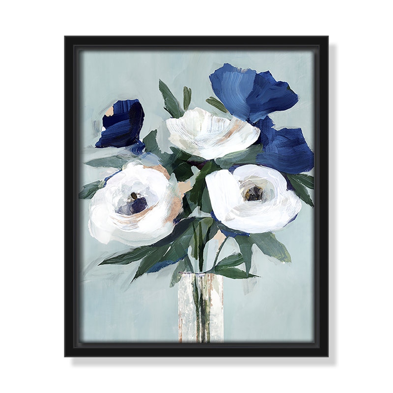 «The Day I Met You» - Cadre flottant, reproduction d'art sur toile, Toile noire, H 11,5 po x l 9,5 po x P 2 po