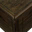 Table basse rectangulaire en bois massif pour le salon, table basse antique de 40 pouces à 4 tiroirs, table basse en bois avec pieds décoratifs et assemblage facile, espresso