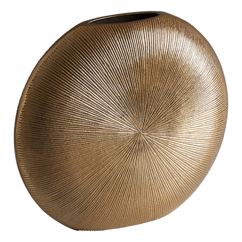 Lyly Metal Table Vase, 26cm H x 29cm W x 8cm D