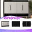 Armoire à chaussures 4 portes UnaLuz avec tablettes réglables pour le vestibule, la chambre à coucher ou le salon