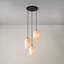 Luminaire suspendu en verre blanc 3 lumières