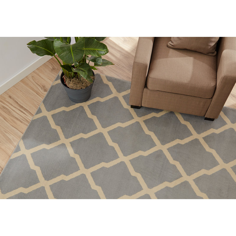 Tapis gris Kiki, Rectangle 5 pi 3 po x 7 pi 7 po