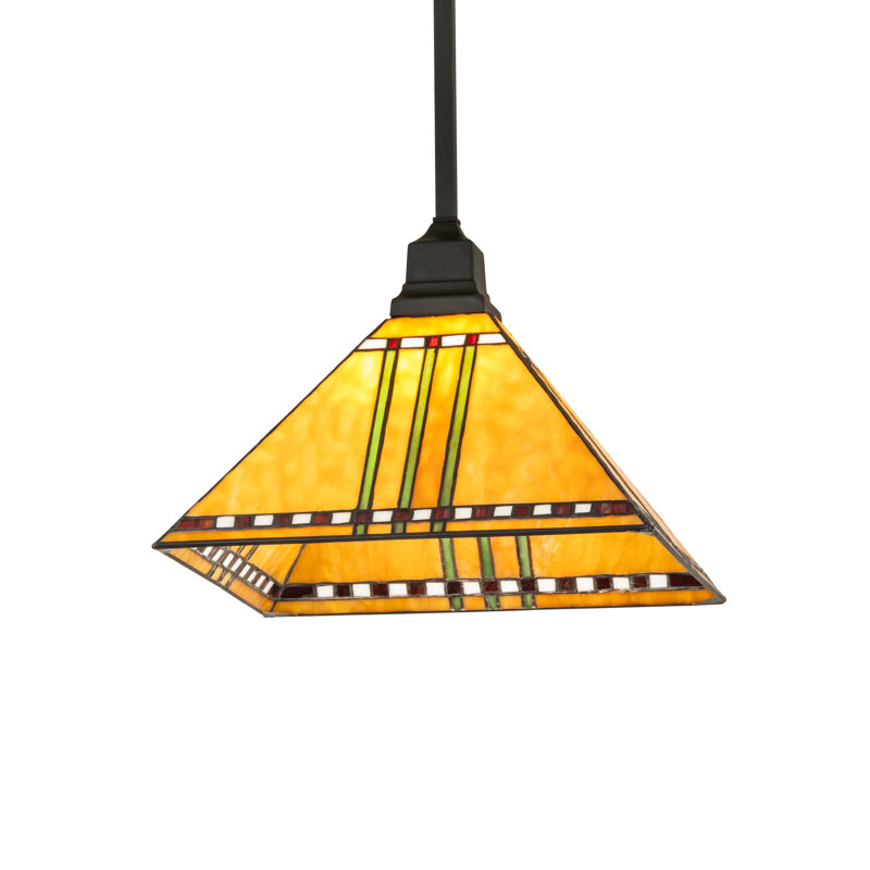 Luminaire suspendu carré 13 po