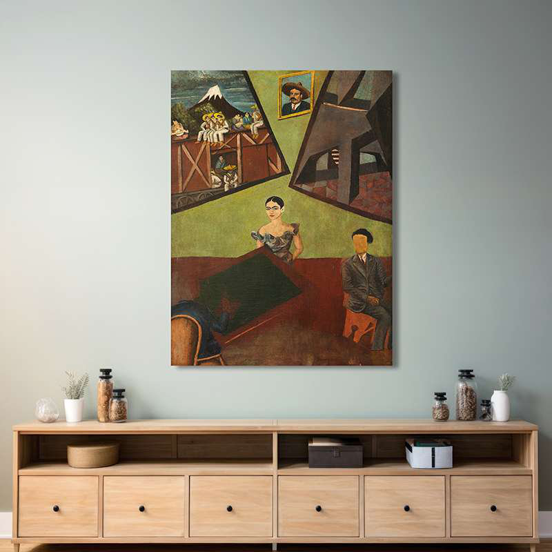 Pancho Villa And Adelita, 1927 by Frida Kahlo - Wrapped Canvas Print, 100 cm H x 70 cm W