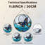Panneau de vitrail 12 "H Butterfly Waves-1036107646