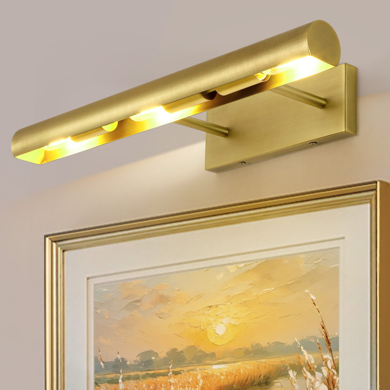 18'' 3-light Dimmable Wall Mount Picture Light, Brass